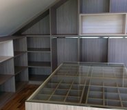 Ankleidezimmer Nussbaum Ahorn